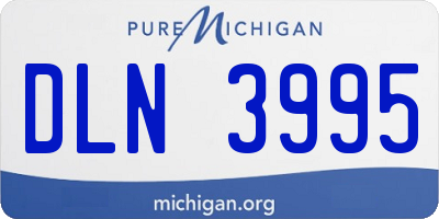 MI license plate DLN3995