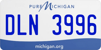 MI license plate DLN3996