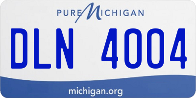 MI license plate DLN4004