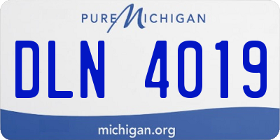 MI license plate DLN4019