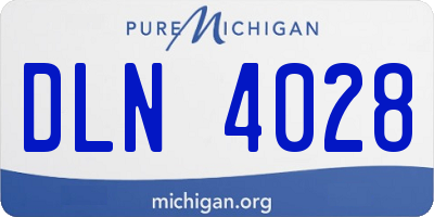 MI license plate DLN4028