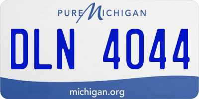 MI license plate DLN4044