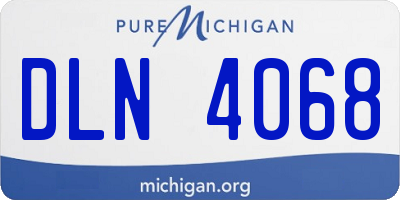 MI license plate DLN4068