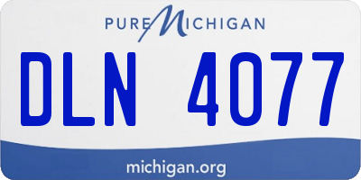 MI license plate DLN4077