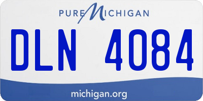 MI license plate DLN4084