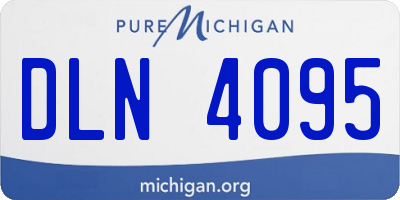 MI license plate DLN4095