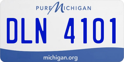 MI license plate DLN4101