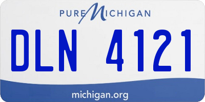 MI license plate DLN4121