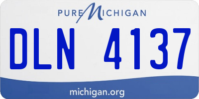 MI license plate DLN4137