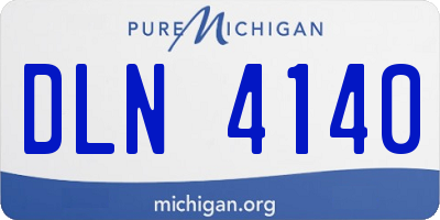 MI license plate DLN4140