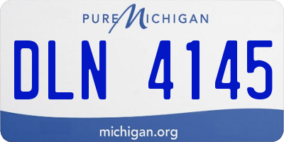 MI license plate DLN4145