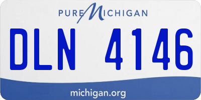 MI license plate DLN4146