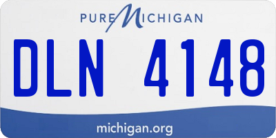 MI license plate DLN4148