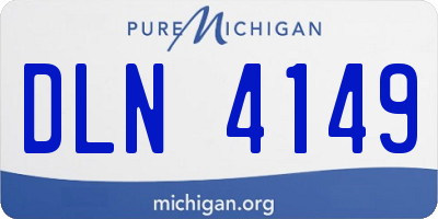 MI license plate DLN4149