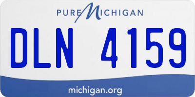 MI license plate DLN4159