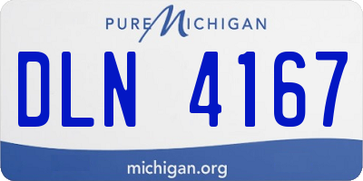 MI license plate DLN4167