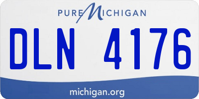 MI license plate DLN4176