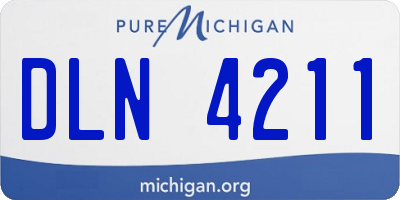 MI license plate DLN4211