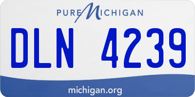 MI license plate DLN4239