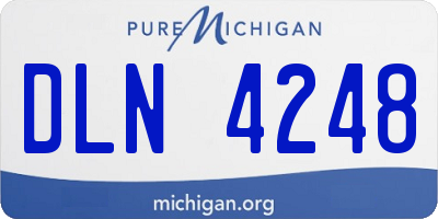MI license plate DLN4248