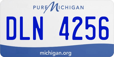 MI license plate DLN4256