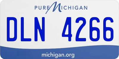 MI license plate DLN4266