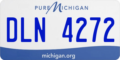 MI license plate DLN4272