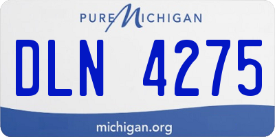 MI license plate DLN4275