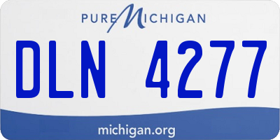 MI license plate DLN4277