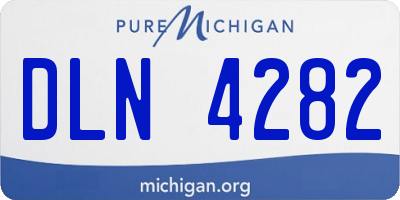 MI license plate DLN4282