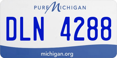 MI license plate DLN4288