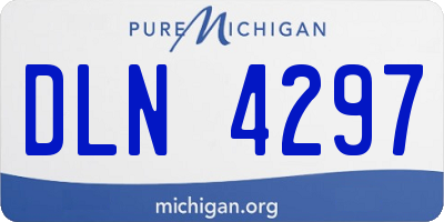 MI license plate DLN4297