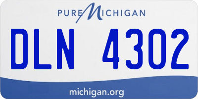 MI license plate DLN4302