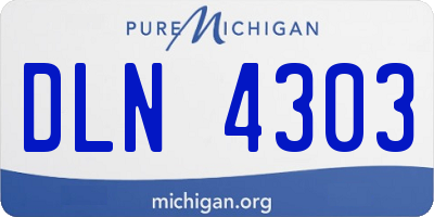 MI license plate DLN4303