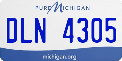 MI license plate DLN4305