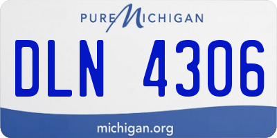 MI license plate DLN4306