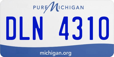 MI license plate DLN4310