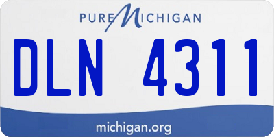 MI license plate DLN4311