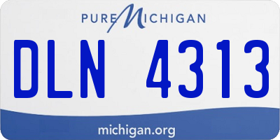 MI license plate DLN4313