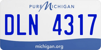 MI license plate DLN4317