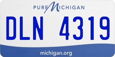 MI license plate DLN4319