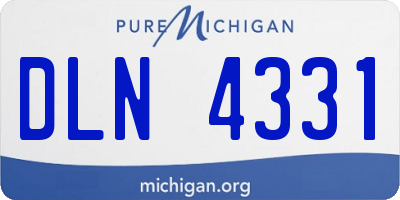 MI license plate DLN4331