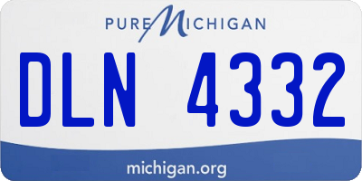 MI license plate DLN4332