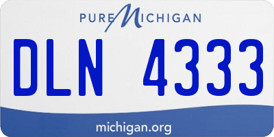 MI license plate DLN4333