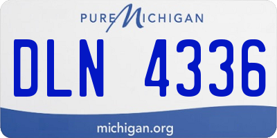 MI license plate DLN4336