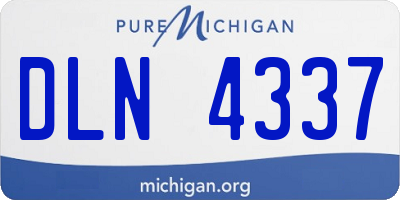 MI license plate DLN4337