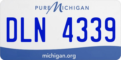 MI license plate DLN4339
