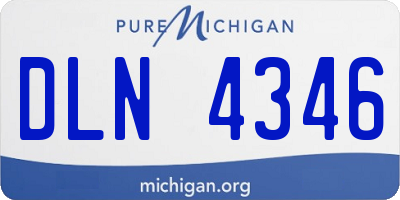 MI license plate DLN4346