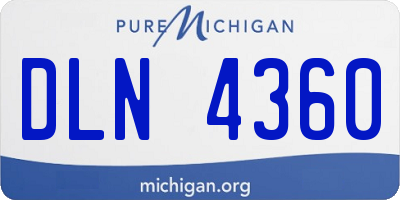 MI license plate DLN4360