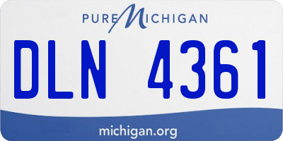 MI license plate DLN4361